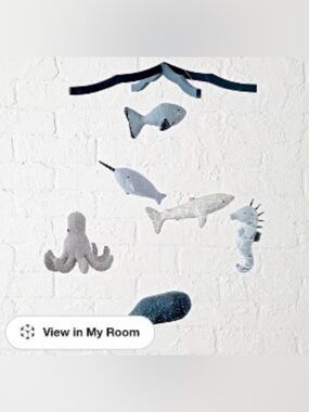 Crate & Barrel NEW Ocean Hanging Mobile - Nursery Decor